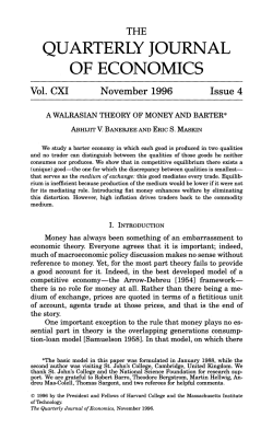 A Walrasian Theory of Money and Barter