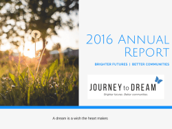 Annual Report - Journey To Dream