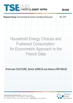 Household Energy Choices and Fuelwood Consumption: An
