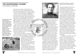 The Disappearing Colonel Francis Maceroni