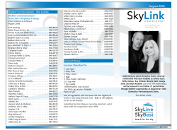 August - SkyLine Membership Corporation