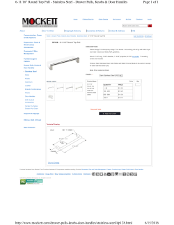 Page 1 of 1 6-11/16" Round Top Pull - Stainless Steel