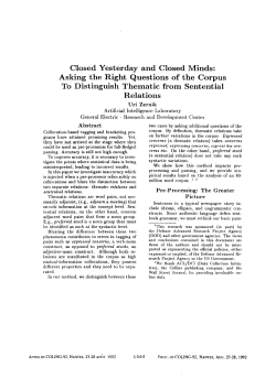 Closed Yesterday and Closed Minds: Asking the Right Questions of