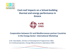Cool-roof impacts on a School-building thermal and energy