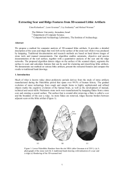 Extracting Scar and Ridge Features from 3D