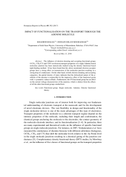 Impact of Functionalisation on the Transport Through the Adenine