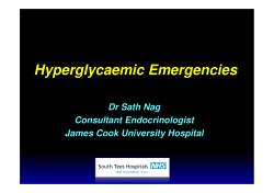 Hyperglycaemic Emergencies