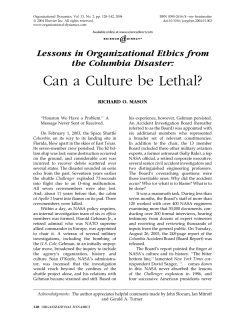 Can a Culture be Lethal?