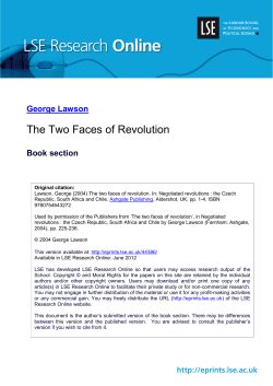 The Two Faces of Revolution