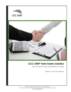 Installation Guide - CCC Information Services
