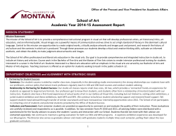 Assessment - University of Montana