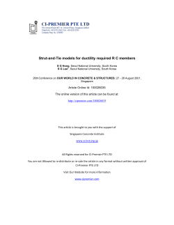 Strut-and-Tie models for ductility required R C members