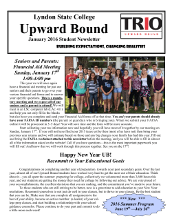 Upward Bound - Lyndon State College