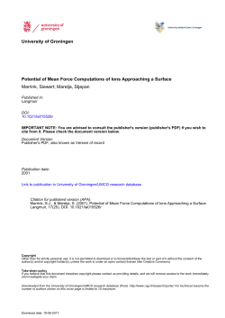 Potential of Mean Force Computations of Ions Approaching a Surface