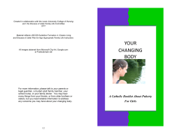 Booklet about Puberty for Girls