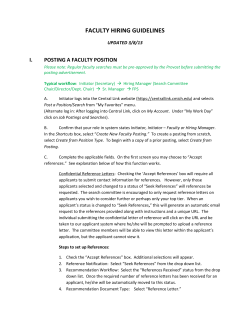 faculty hiring guidelines - Central Michigan University