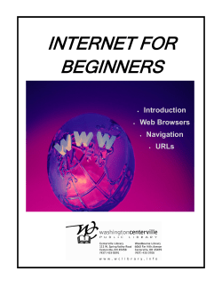 INTERNET FOR BEGINNERS