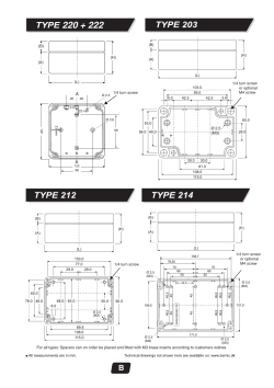 1/4 turn screw or optional M4 screw 1/4 turn screw or optional M4