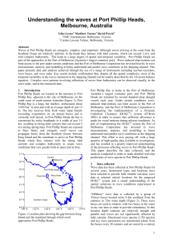 Understanding the waves at Port Phillip Heads