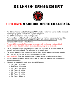 PDF - ultimate warrior medic challenge