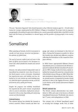 Somaliland - Operation Dagsv&aelig;rk