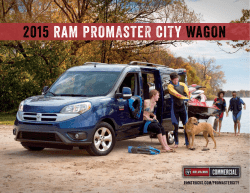 2015 Ram Promaster City Wagon Brochure