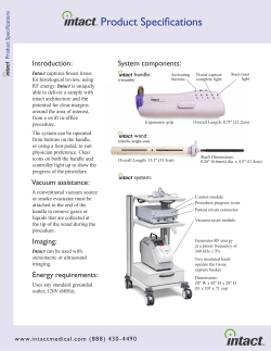 the Intact Product Spec Sheet