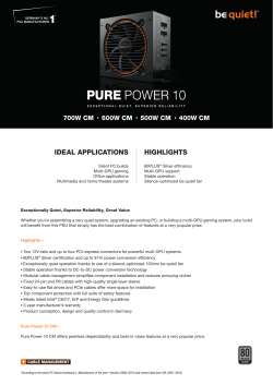 Data sheet - Be Quiet!
