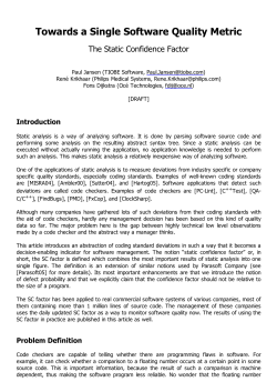 Definition of confidence factor