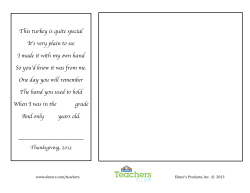 This turkey is quite special It`s very plain to see I made it