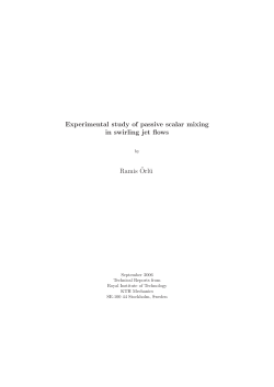 Experimental study of passive scalar mixing in swirling jet flows