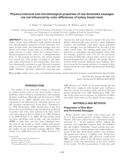 Physico-chemical and microbiological properties of raw fermented