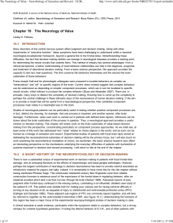 The Neurology of Value