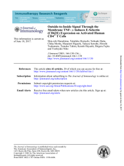 Outside-to-Inside Signal Through the