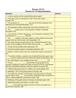 Pierson CH 19 Pierson Ch 19 Industrialization
