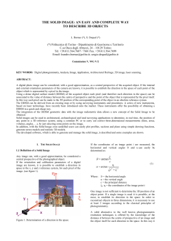 The solid image: an easy and complete way of describing 3D objects