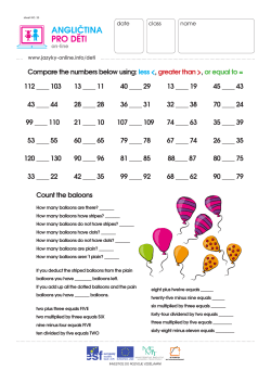 Compare the numbers below using: less - Jazyky