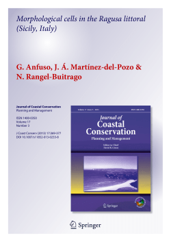 Morphological cells in the Ragusa littoral (Sicily, Italy) G. Anfuso, J. &Aacute;
