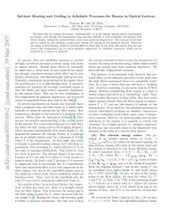 Intrinsic Heating and Cooling in Adiabatic Processes for Bosons in