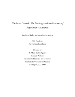Hindered Growth: The Ideology and Implications of Population