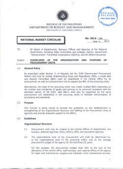 National Budget Circular No. 558