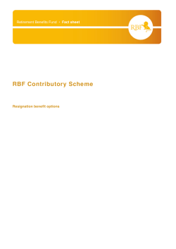 RBF Contributory Scheme