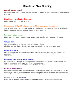 Benefits of Stair Climbing