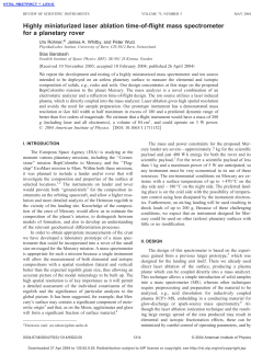 Highly miniaturized laser ablation time-of