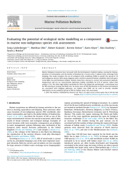 Evaluating the potential of ecological niche modelling as a