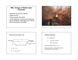 M6c: Design of Stable Open Channels