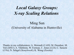 SUN Ming: X-ray observations of local galaxy groups