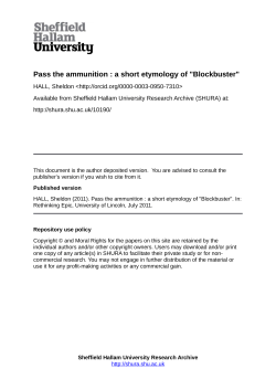 A Short Etymology of `Blockbuster`