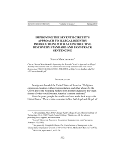 Improving the Seventh Circuit`s Approach to Illegal - Chicago-Kent