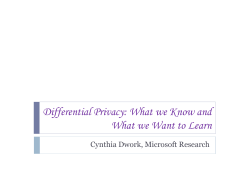 An Ad Omnia Approach to Defining and Achieving Private Data